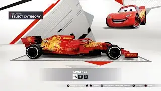 LIGHTNING McQUEEN inspired LIVERY in F1 2021 (F1 2021 My Team & Online)