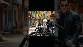Salman khan with pet dog 🐕#india #salmankhan #animation #cat #love #animal #dog #motorcycle #kitten