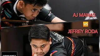 MARBOYS BILLIARDS 🇵🇭 Jefrey Roda vs 🇵🇭 AJ Manas Race 12. 9 Ball. Even. WNT RULES.