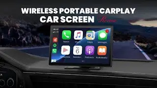 Обзор беспроводного экрана CarPlay от Moeckearla 9'': видеорегистратор 4K и камера заднего вида 1080P!