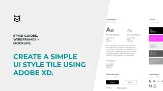 Create a Simple UI Style Tile Using Adobe XD