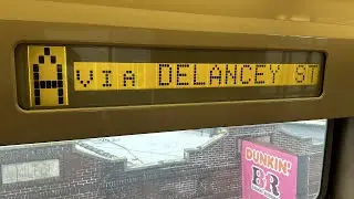 IND Subway: R46 (A) Train Ride from Ozone Park-Lefferts Blvd to Inwood-207th St via Delancey Street