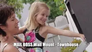 Mail Boss 7162 Metro Locking Mailbox, Black Wall Mounted Mail