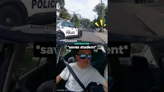 Driving Instructor Saves Student From Reckless Cop...