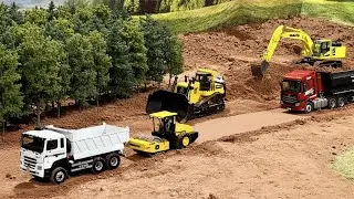 RC Construction 13 MASSIVE Road Build! RC Truck, Excavator & Bulldozer Operation