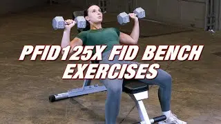 Powerline by Body-Solid PFID125X Flat Incline Decline Folding Multi Bench (Exercises)