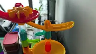 Long 6ft Marble Run Race with New Frosted Marbles!