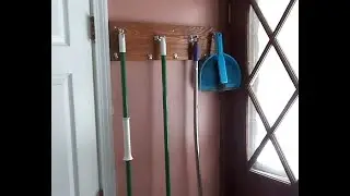Make a Hallway Broom Storage Rack
