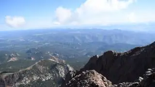 View from the top of Pikes Peak.