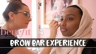 BENEFIT BROW BAR EXPERIENCE, YOUTUBE SPACE TO & SUSHI W/SARA! | Aysha's Weekend Vlog