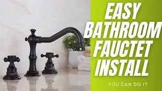 Install Widespread Deck Mounted 3 Piece Bathroom Faucet DIY