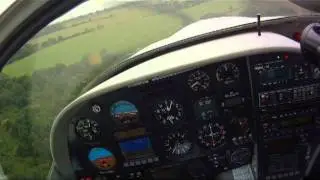 Europa Aircraft G-IVER landing at Popham EGTP