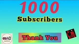 1K SUBSCRIBER INTRO VIDEO 1000 subscribers celebration || 1k subscribers special video 2021 ll