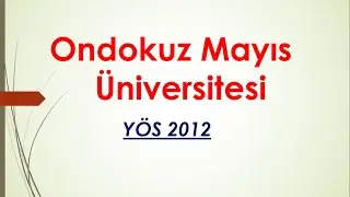 YÖS Ondokuz Mayıs Üniversitesi 2012  İQ çözümü  #yös #onlineyös #yöshocam #yösdersleri #OMUYÖS #IQ