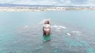 Mein gestriger Ausflug mit #djimini4pro hat mich  MV Demetrios II geführt