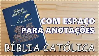 BIBLE JOURNALING | Bíblia Católica Scribere com Espaço para Anotações