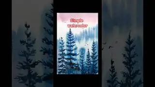 Simple watercolor painting tutorial