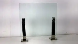 Guarda-corpo com vidro e torre