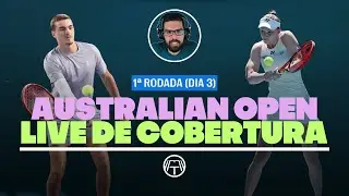 JOÃO FONSECA x Eliot Spizzirri AO VIVO | Australian Open 2026 (R1) | Comentários sem transmissão