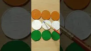 Great indian flag painting on coins 😱 | indian flag painting #art #trending #viral #shorts