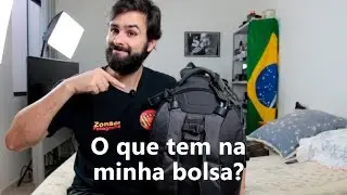 O que tem na minha bolsa? Os equipamentos que eu uso.