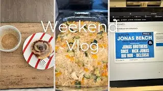 Weekend vlog: Jonascon tickets, hair color, & healthy dinners
