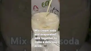 Cream soda and milk drink#drink