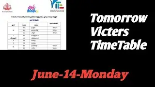 Victers Timetable | Victers Timetable Today | Victers timetable tomorrow | Today victers timetable