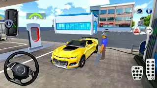 Chevy Camaro Driving In The City - 3D Korean Car Driving Class Simulator #17 - Android Gameplay