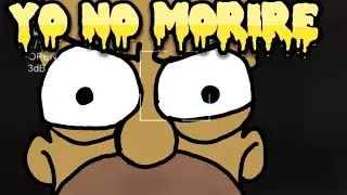 Homero: Yo no morire, no importa que mi cuerpo sea destruido... /animación/