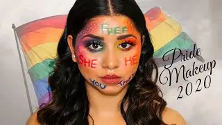 PRIDE MAKEUP 2020 | RAINBOW PRIDE MAKEUP TUTORIAL 2020 | PRIDE MAKEUP