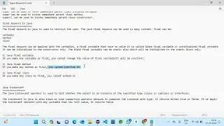 #Lecture-6|EILP-JAVA-FSD-FYQ1-24-25|Super|Final|InstanceOf-Keywords