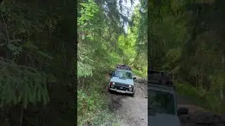 Colapso de pista forestal. #offroad #rusia #colapso