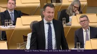Stage 3 Debate: Victims, Witnesses, and Justice Reform (Scotland) Bill (Part 3) - 16 September 2025