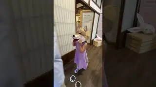 [Funny]_Chloe was wearing a Shiba mask, but she said it was a wolf mask and even made howling sounds