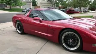 Magnetic Red Cammed C5 Corvette walk around