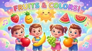 Fruits & Colors Song for Toddlers – Learn with Fun! 🍎🌈