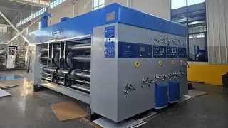 XY-H-1632 Auto lead edge feeder two colors flexo printer computerized slotter machine #xinyu #carton