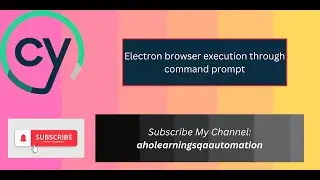 Electron Browser Execution through Command Prompt