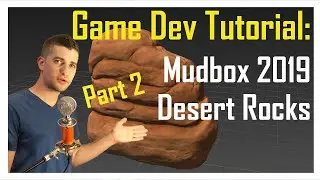 Mudbox - Creating Desert Rocks - Part 2: Normal Map Baking and Texture Painting