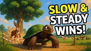 The Tortoise and the Hare - Full Story with Moral | Life Lessons for Kids