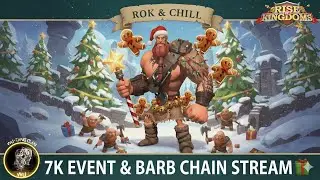 2728 Off Season Chill Stream | Barb Chain & Christmas Events | Rise of Kingdoms