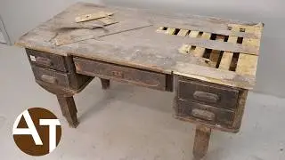 I spent 17 days restoring this desk FOR FREE!