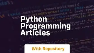 python programming articles