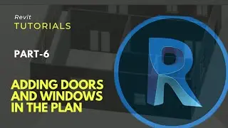 Revit Tutorials. Part-6. Adding doors and windows in the plan. How to add door and window in Revit.