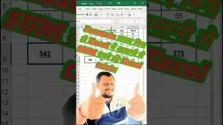 Formula लगाए बिना ही Excel में आसानी से SUM करने की Excel trick।@gaurangpatel494 #Exceltrick#Viral