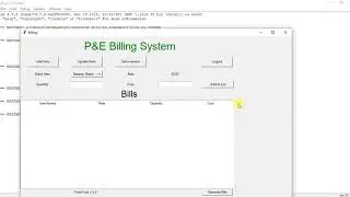 Restaurant Billing System: Python tkinter Project part 5 updating  database and extracting all bills