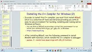 How to install C++ compiler in Windows OS