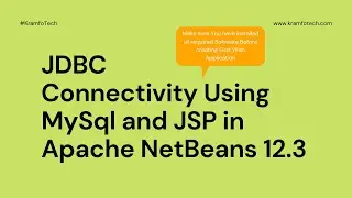 JDBCConnectivity Using MySql and JSP in Apache NetBeans 12.3