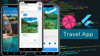 Travel App 📱🏖️ 🏞️| Dribbble to Flutter